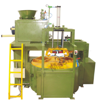 Automatic Three Station Horizontal parted rotary Cold Box Core Shooters